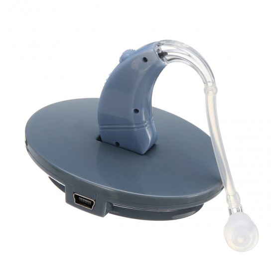 Digital Hearing Aid USB Rechargeable Behind Ear Tone Voice Sound Amplifier Hearing Aid Kit