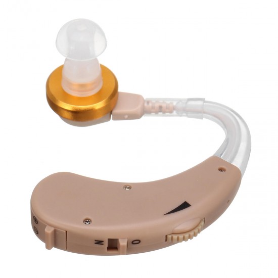 F-135 Mini Portable Hearing Aid Sound Voice Amplifier Behind Ear Enhancement Ear Hearing Aid
