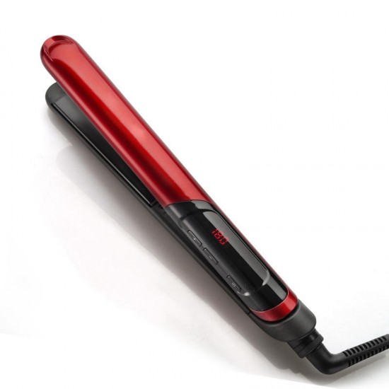 120-200Ã¢â€žÆ’ 2 In 1 Ceramic Hair Straightener Hair Curly 10 Gears Temperature Control LCD Digital Display Flat Iron