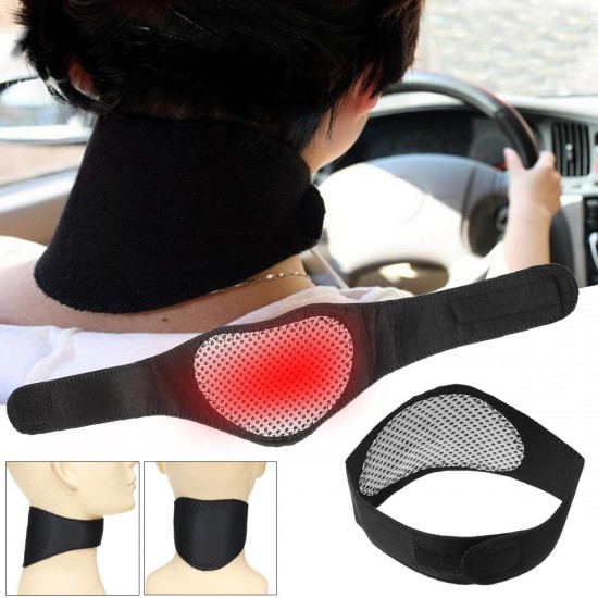 Infared Tourmaline Magnetic Therapy Neck Belt Self-Heating for Cervical Vertebra Muscle Pain Relief Neck Guard Support Massager