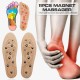 1 Pair Magnetic Therapy Women Men Suede Insole Anti Fatigue Insoles Unisex Adjustable Insert Pad