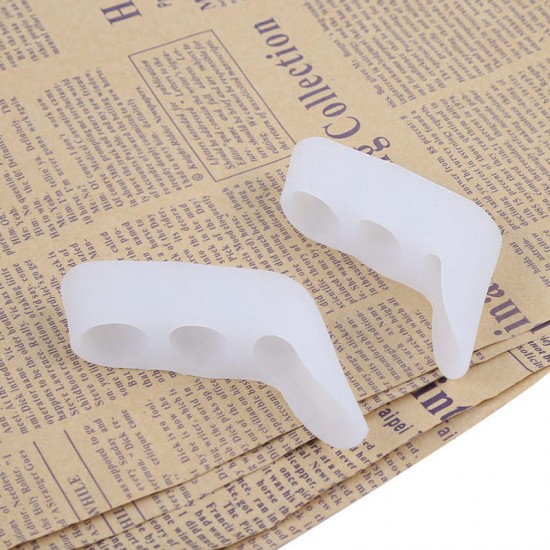 1 Pair Silicone Toe Separator Foot Support Hallux Valgus Feet Care Pain Relief