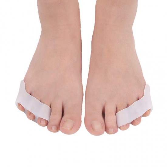 1 Pair Silicone Toe Separator Foot Support Hallux Valgus Feet Care Pain Relief