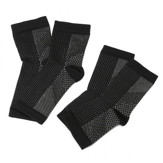 1 Pairs Ankle Support Compression Sock Sleeve Sport Anti Fatigue Foot Guard Brace