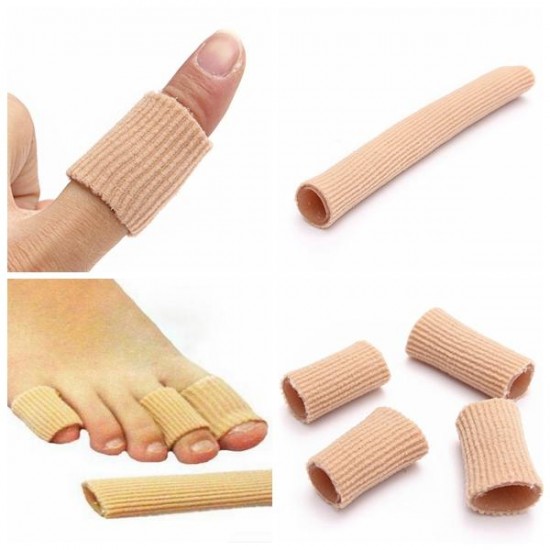 Gel Fabric-Covered Toes Fingers Tube Bunion Protector Calluses Corns