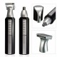 2 in 1 Electric Hair Trimmer Nose Ear Eyebrow Clipper Cleaner Beard Shaver