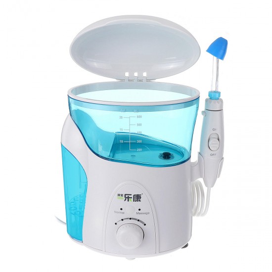 600ML Electric Nasal Irrigator Washing Wash Neti Pot Rinsing Nose Allergic Irrigation w/ UV Light