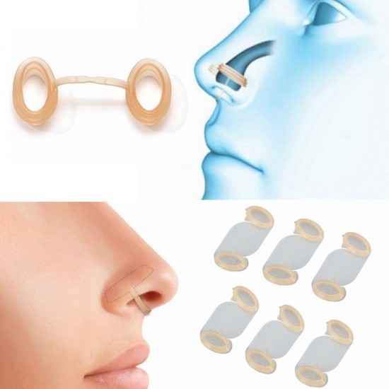 6pcs Silicone Open Airway Snore Stopper Anti Snoring  Breathe Better Increase Airflow Sleep Aid