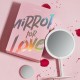 AMIRO HD Daylight Rechargeable Adjustable Makeup Mirror 60 Degree Rotating Countertop Cosmetic Mirrors