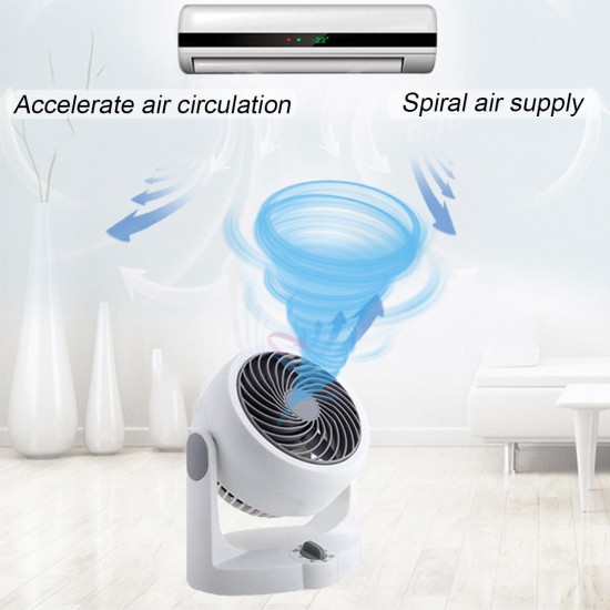 Air Circulator Fan Cooler Quiet Silent Mini Portable Home Office 3 Speeds 220v 35w