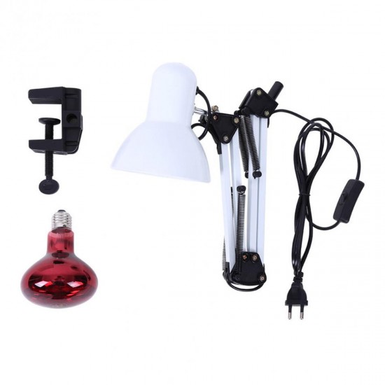 110-240V 100W Infrared Red Heat Light Therapeutic Home Therapy Lamp Pain Relief Floor Stand