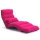 205CM 3 Folding Lazy Sofa Chair Portable Stylish Couch Bed Lounge with Pillow Back Support