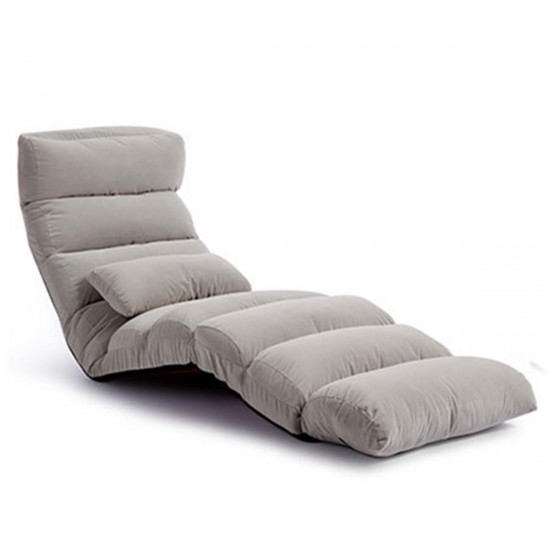 205CM 3 Folding Lazy Sofa Chair Portable Stylish Couch Bed Lounge with Pillow Back Support