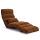 205CM 3 Folding Lazy Sofa Chair Portable Stylish Couch Bed Lounge with Pillow Back Support