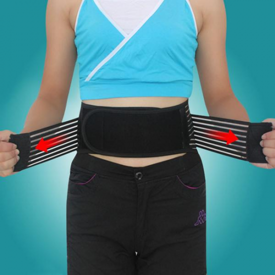AOLIKES Self Heating Magnetic Therapy Back Support Brace Detachable Infrared Cloth Pain Relief