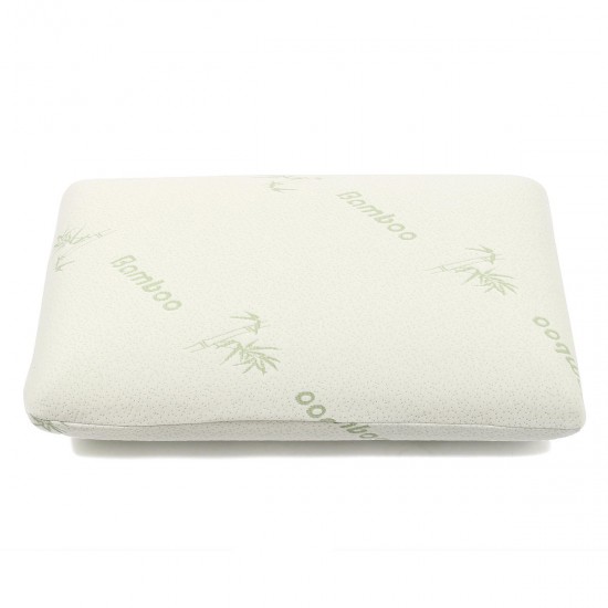 Bamboo Fabric Pillow Memory Foam Filler Pressure Relief Antibacterial&Anti-Mite