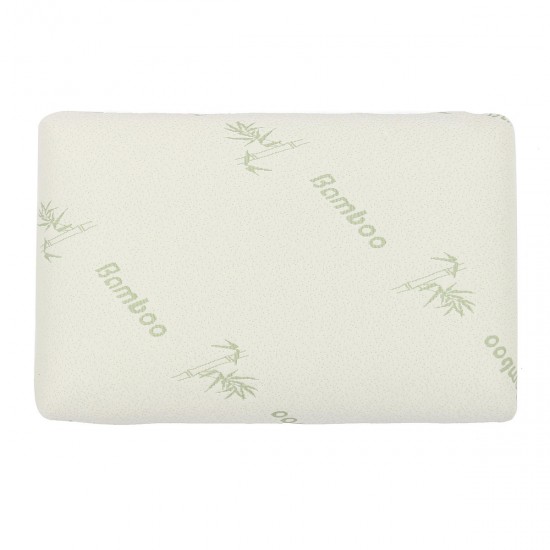Bamboo Fabric Pillow Memory Foam Filler Pressure Relief Antibacterial&Anti-Mite