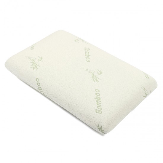 Bamboo Fabric Pillow Memory Foam Filler Pressure Relief Antibacterial&Anti-Mite