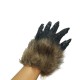 Halloween Black Werewolf Horror Claw Long Hair Beast Simulation Wolf Gloves