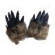 Halloween Black Werewolf Horror Claw Long Hair Beast Simulation Wolf Gloves