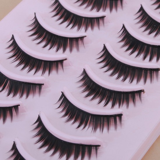 10 Pair Natural False Eyelashes Eye Lash Makeup