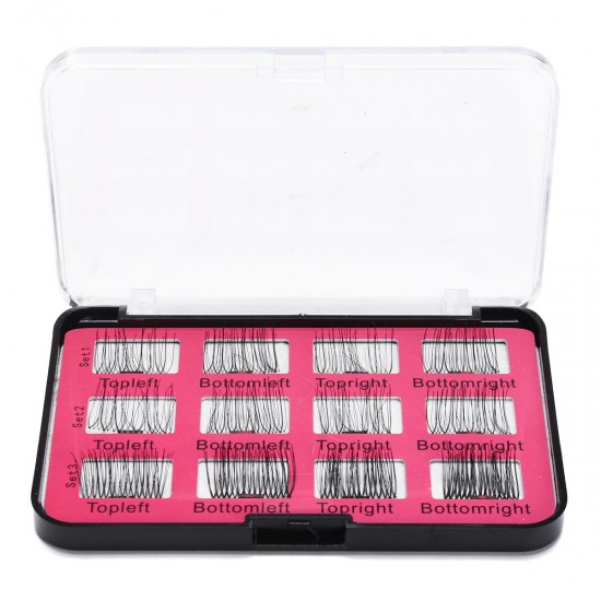 12Pcs/6 Pairs Magnetic 3D False Eyelashes Long Natural Eye Lashes Extension