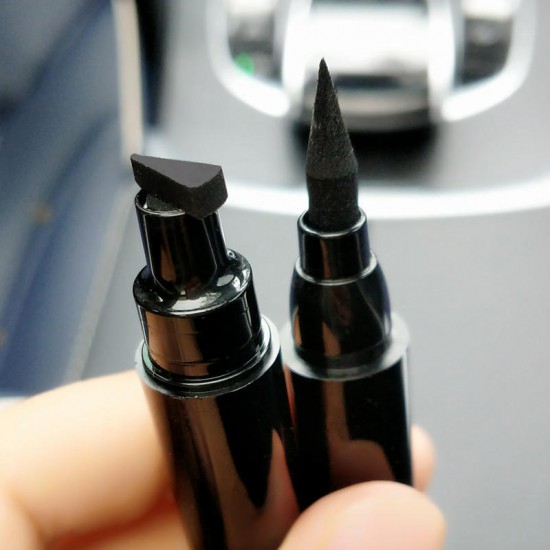 2 in 1 Black Liquid Eyeliner Wing Seal Stamp Pencil Quick Dry Waterproof Makeup 2 in 1 Black Liquid Eyeliner Wing Seal Stamp Pencil Quick Dry Waterproof Makeup