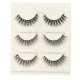 3 Pairs False Eyelashes Makeup Black Handmade Cluster Natural Long Eyelashes