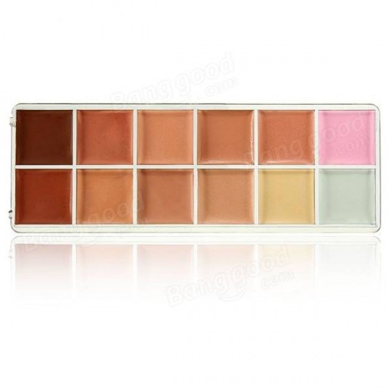 12 Naked Colors Thin Lasting Concealer Foundation Cream Palette Makeup