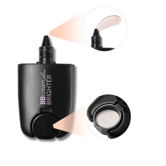 2 In 1 BB Cream Concealer Liquid Highlight Coverage Waterproof Makeup Foundation