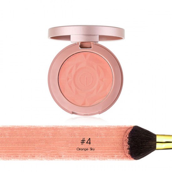 6 Colors Rose Makeup Face Blush Brighten Face Fine Powder Peach Blush Long-Lasting