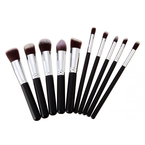 10Pcs Makeup Brushes Kit Set Blush Face Foundation Powder Cosmetic Brush Professional