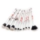 10Pcs Soft Makeup Brushes Set Blue Eye Shadow Foundation Powder Brush