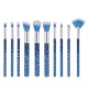 10Pcs Soft Makeup Brushes Set Blue Eye Shadow Foundation Powder Brush 10Pcs Soft Makeup Brushes Set Blue Eye Shadow Foundation Powder Brush