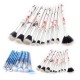 10Pcs Soft Makeup Brushes Set Blue Eye Shadow Foundation Powder Brush