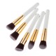 10Pcs White Foundation Makeup Tools Cosmetic Brushes Set Kit