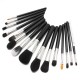 15Pcs Makeup Brushes Eye Shadow Foundation Blush Powder Cream Cosmetic Tools Black Pink Blue Yellow