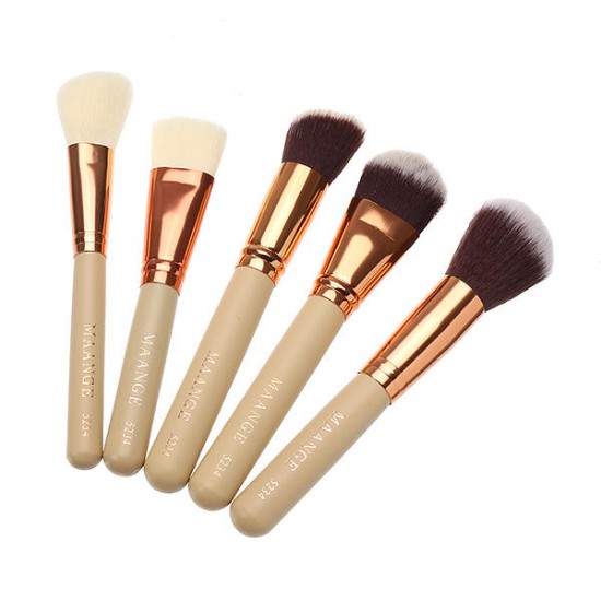 15pcs MAANGE Makeup Cosmetic Brushes Kit Set Facial Foundation Blush Blending Eyeshadow