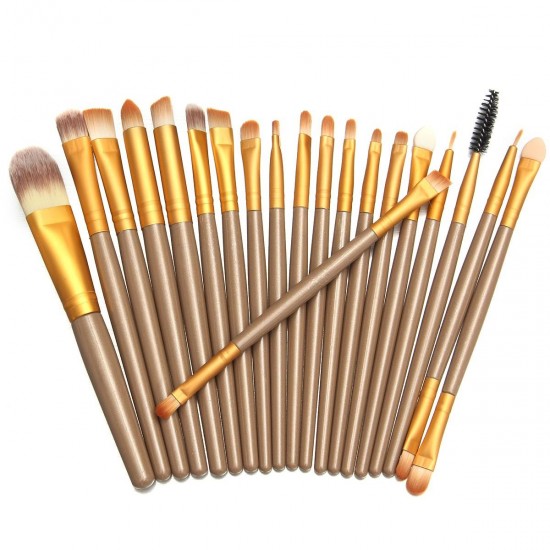 20pcs Makeup Brushes Set Kit Blush Foundation Liquid Eyeshadow Eyeliner Comestic Powder