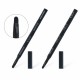 4 In 1 Black Eye Makeup Brushes Kit Eyebrow Lip Shaving Sponge Eyeshadow Brush Cosmetic Tool 4 In 1 Black Eye Makeup Brushes Kit Eyebrow Lip Shaving Sponge Eyeshadow Brush Cosmetic Tool