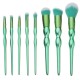 8pcs Mint Green Soft Hair Makeup Brushes Kit Cosmetic Foundation Powder Blush Eyeliner Eyeshadow