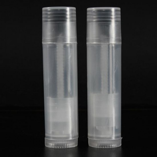 10Pcs Empty Clear Lip Balm Tubes Containers Small Transparent Lipstick Bottle