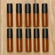 10pcs Amber Glass Roll On Roller Bottles Perfume Essential Oils Refillable Bottle With Metal Ball