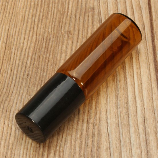 10pcs Amber Glass Roll On Roller Bottles Perfume Essential Oils Refillable Bottle With Metal Ball
