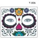 10pcs Disposable Eyeshadow Sticker Magic Eye Face Temporary Tattoo For Halloween Party