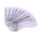 10pcs Men Eyebrow Card Drawing Guide Card Brow Template Eyes Makeup Shaping Design Eyebrow Stencils