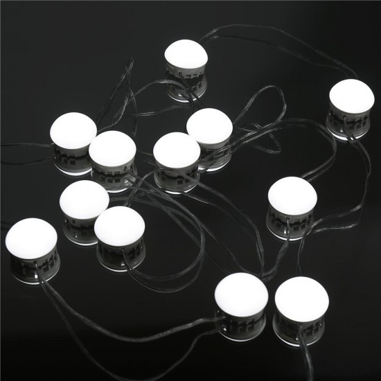12 LED Lamp String Makeup Mirror Lamp USB Cosmetic Dressing Salon Barber Shop White Light 12 LED Lamp String Makeup Mirror Lamp USB Cosmetic Dressing Salon Barber Shop White Light