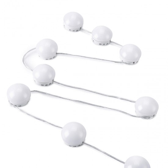 12 LED Lamp String Makeup Mirror Lamp USB Cosmetic Dressing Salon Barber Shop White Light 12 LED Lamp String Makeup Mirror Lamp USB Cosmetic Dressing Salon Barber Shop White Light