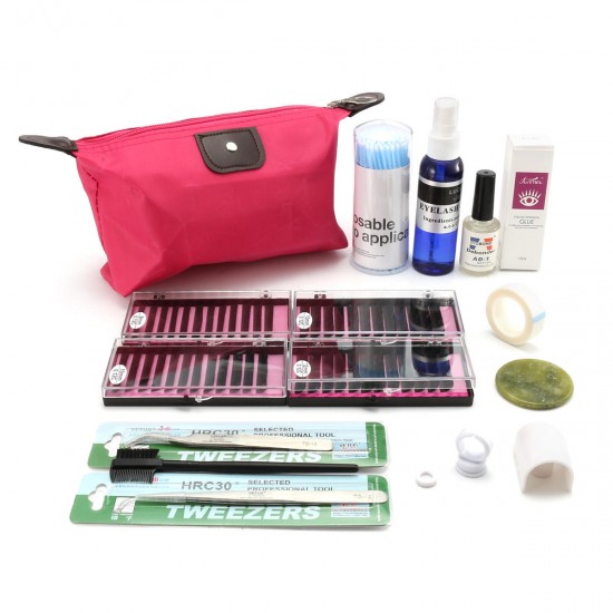 15 in 1 Individual False Eyelash Extension Kit Grafting Strip Glue Mascara Wands Tweezers Makeup Cleaner 15 in 1 Individual False Eyelash Extension Kit Grafting Strip Glue Mascara Wands Tweezers Makeup Cleaner