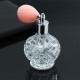 80ml Vintage Crystal Glass Spray Atomizer Perfume Bottle Clear Long Black Bulb